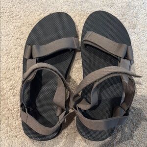 Teva Dark Gray Strappy Sandals